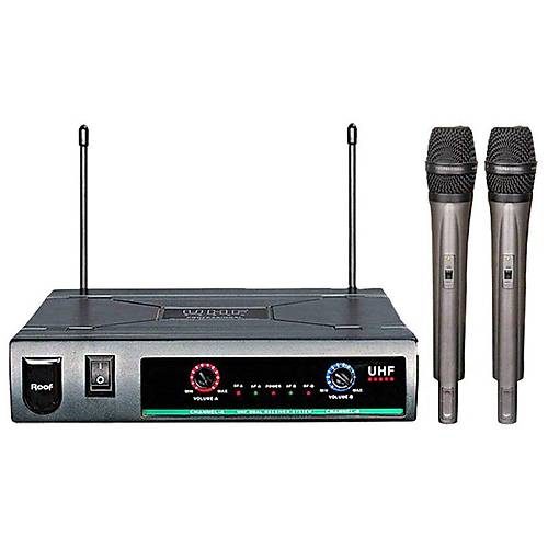 Roof R-720 2 El UHF Telsiz Mikrofon
