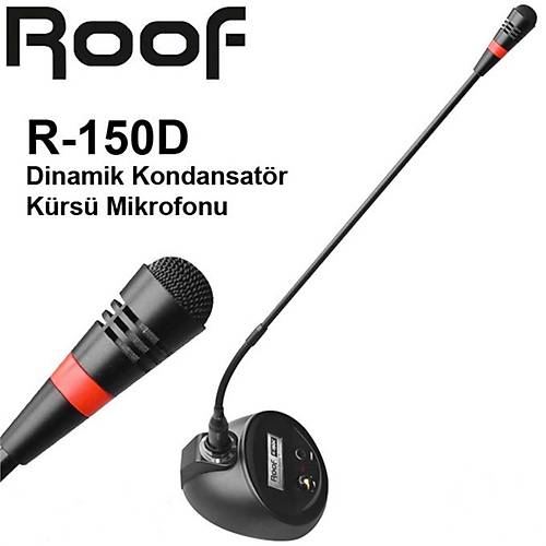 Roof R-150D Dinamik Masa Tipi Kürsü Mikrofonu